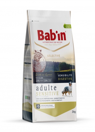 BAB\'IN - Selective Chien Adulte Sensitive Digestif - Agneau