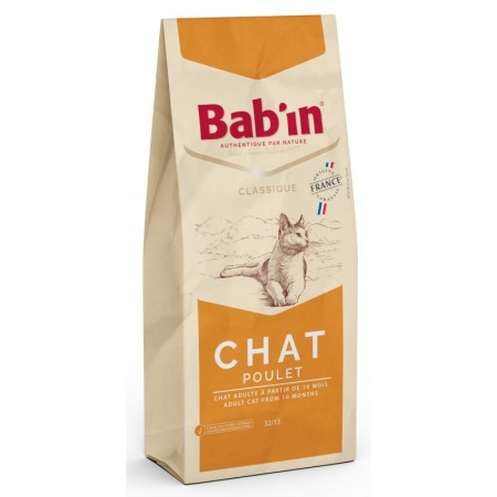 BAB\'IN Classique - Chat Adulte Poulet 14 Kg