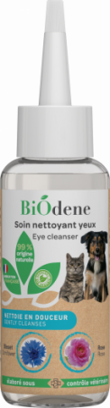 BiOdene - Soin nettoyant yeux Bleuet et Rose pour Chien & Chat