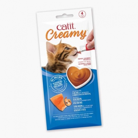 CATIT - Creamy Saumon & Crevettes (x 4 Sachets)