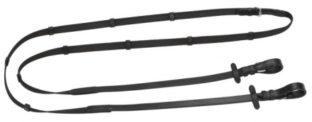 COVALLIERO - Rênes Noires Anti-dérapantes (3m / 20mm)