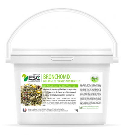 ESC Laboratoire - Bronchomix, mélange de plantes, respiration cheval - 1kg