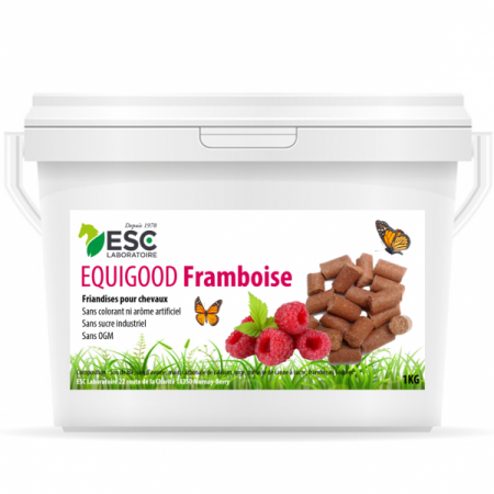 ESC LABORATOIRE - Friandise pour Chevaux Equigood Framboise - 1kg