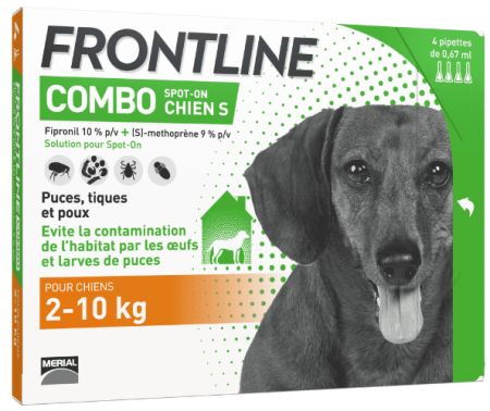 FRONTLINE COMBO - 4 pipettes pour chien