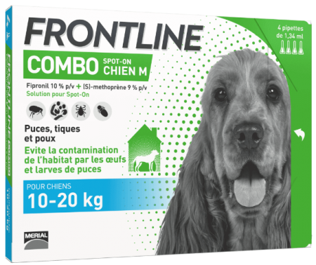 FRONTLINE COMBO - 4 pipettes pour chien