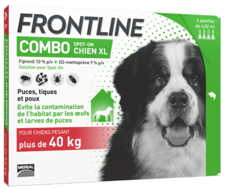 FRONTLINE COMBO - 4 pipettes pour chien