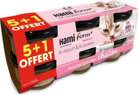 HAMIFORM - \ Les Cuisinés\  - Pack de recette pour chaton x 6