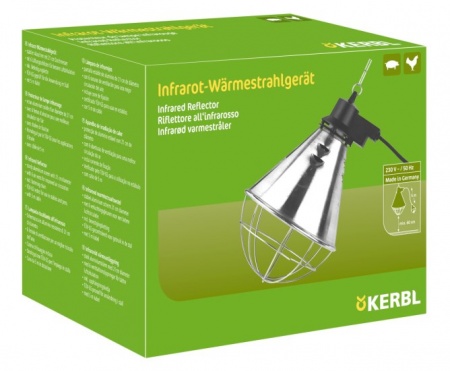 KERBL - Protecteur de Lampe Infrarouge (Ø 21 cm. / Câble 5 m.)