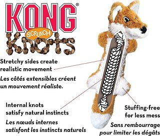 KONG - Jouet Chien Scrunch Knots Raton Laveur