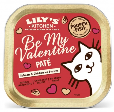 LILY\'S KITCHEN - Be my Valentine Paté, Saumon & Poulet avec Crevettes