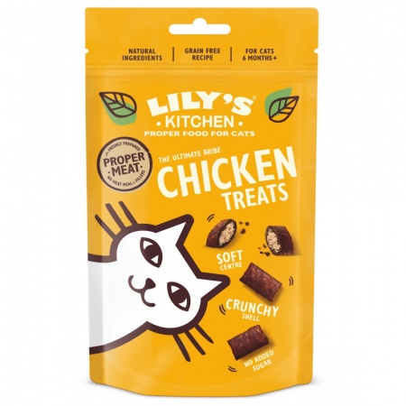 LILY\'S KITCHEN - Chicken Treats - Friandises Chat au Poulet croustillant & fondant