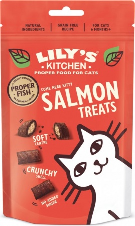 LILY\'S KITCHEN - Chicken Treats - Friandises Chat au Saumon croustillant & fondant