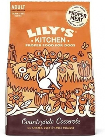 LILY\'S KITCHEN - Countryside Casserole - Croquettes sans céréales au poulet & canard pour chien adulte