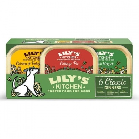 LILY\'S KITCHEN - Multipack 6x Classic Dinners - Pâtées Tendres sans céréales