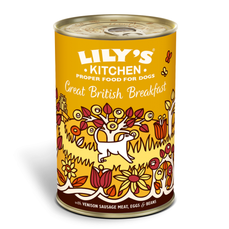 LILY\'S KITCHEN - Pâtée Chevreuil en sauce, Oeuf & Haricots