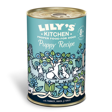 LILY\'S KITCHEN - Puppy Recipe - Pâtée pour Chiot à la Dinde & Canard