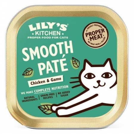 LILY\'S KITCHEN - Smooth paté Chicken & Game - Pâtée Bio pour Chat Poulet & Gibier