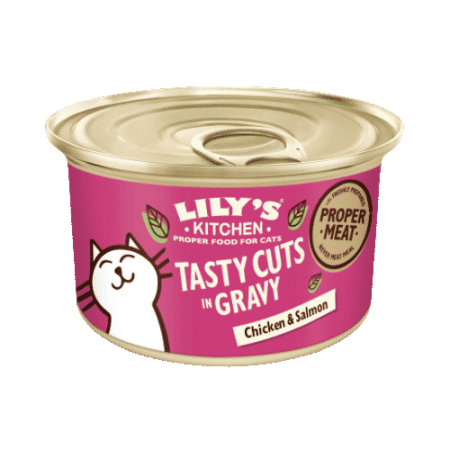 LILY\'S KITCHEN - Tasty Cuts in Gravy - Bouchées en sauce Poulet & Saumon