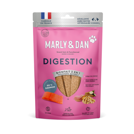 MARLY & DAN - Barres à macher DIGESTION Bienfait 3 en 1