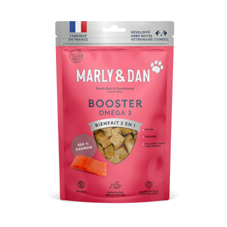 MARLY & DAN - Freeze Dried BOOSTER OMÉGA 3 Action 3 en 1