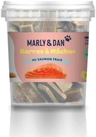 MARLY & DAN® - Seau Barres à mâcher Assortiment au Saumon