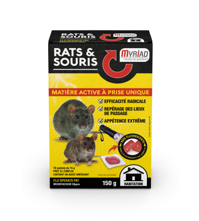 MYRIAD - FLU\'OPÉRATS PAT (Brodifacoum 29 ppm) Rats & Souris