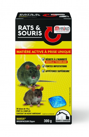 MYRIAD - NAKKA (Brodifacoum 25 ppm) Rats & Souris