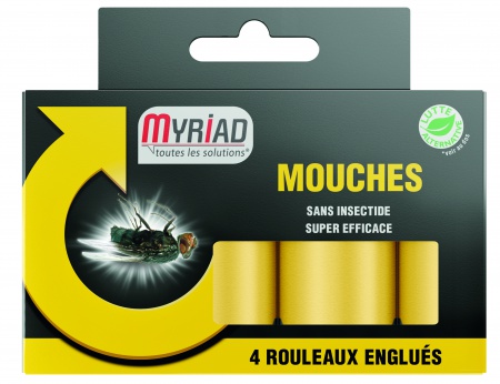 MYRIAD - Rouleaux Englués Mouches (x4)