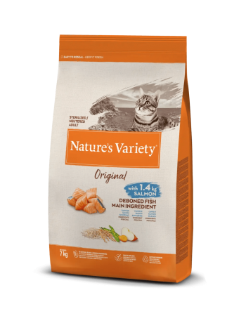 NATURE\'S VARIETY - Chat Stérilisé Selected Saumon, Sans Céréales