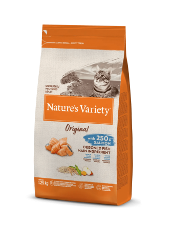 NATURE\'S VARIETY - Chat Stérilisé Selected Saumon, Sans Céréales