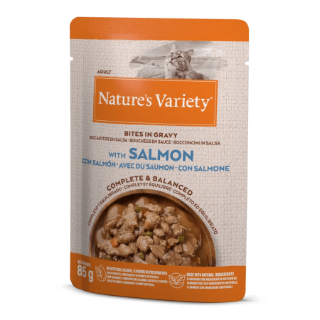 NATURE\'S VARIETY - Sachet Bouchées en Sauce pour Chat au SAUMON