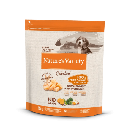 NATURE\'S VARIETY - Selected Chien Junior Toutes Races Poulet Élevé en Plein Air