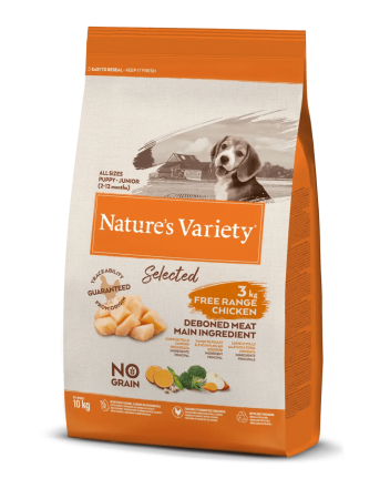 NATURE\'S VARIETY - Selected Chien Junior Toutes Races Poulet Élevé en Plein Air