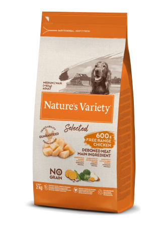 NATURE\'S VARIETY - Selected Chien Medium & Maxi Adult Poulet