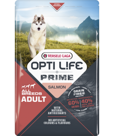 OPTI LIFE Prime - Adulte saumon toutes races