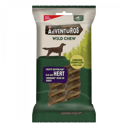 PURINA - Stick à Mâcher Chien Adventuros Wild Chew Riche en GIBIER