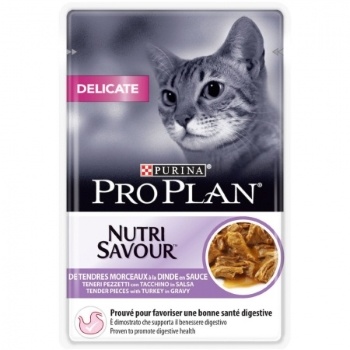 PURINA PROPLAN - NutriSavour Delicate Dinde Pâtée en sauce 85g