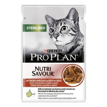 PURINA PROPLAN - NutriSavour Sterilised Boeuf Pâtée en sauce 85g