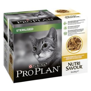 PURINA PROPLAN - NutriSavour Sterilised Poulet Pâtée en sauce 10x85g