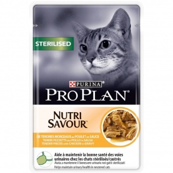 PURINA PROPLAN - NutriSavour Sterilised Poulet Pâtée en sauce 85g