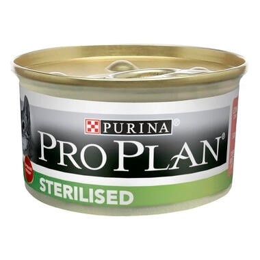 PURINA PROPLAN - Terrine Chat Stérilisé Thon & Saumon 85g