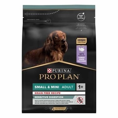 PURINA PROPLAN OptiDigest - Small & Mini Adult Sensitive Digestion Grain Free Dinde