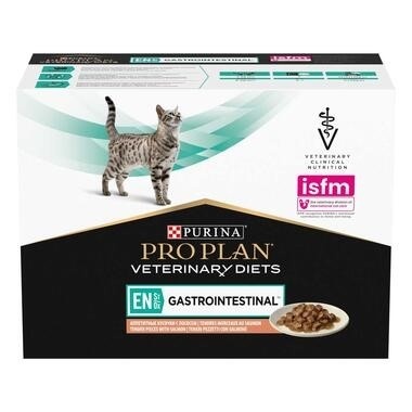 PURINA PROPLAN Veterinary Diets - Feline EN St/Ox Gastrointestinal Saumon 10 x 85 g