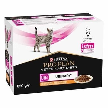 PURINA PROPLAN Veterinary Diets - Feline UR St/Ox Urinary Poulet 10 x 85 g