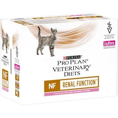 PURINA PROPLAN Veterinary Diets -Feline NF Renal Function Saumon 10 x 85 g