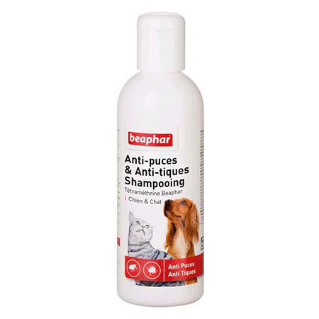 Shampooing anti-puces & tiques - 200 mL.