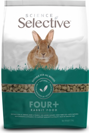 SUPREME - SCIENCE SELECTIVE - Aliment extrudé pour Lapin de 4 ans et plus 1.5 kg