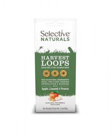 SUPREME - SCIENCE SELECTIVE - Friandises Hamster Harvest Loops Pomme, Graine de lin & Cacahuète