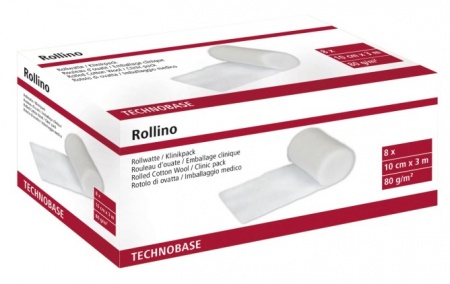 TECHNOBASE - Rollino Pack 8 Rouleaux d\'Ouate (10 cm. x 3 m.)