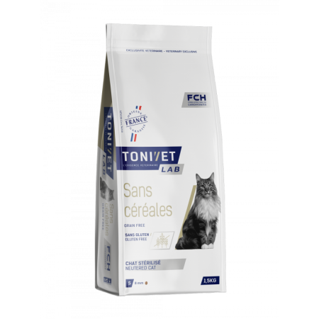 TONIVET Chat Sans Céréales - Stérilisé 1.5 kg